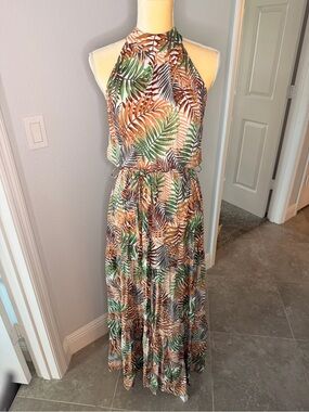francesca's green floral dress Collections | Dresses | Francescas Collections Pink Multicolor Tiered Maxi Wrap dress